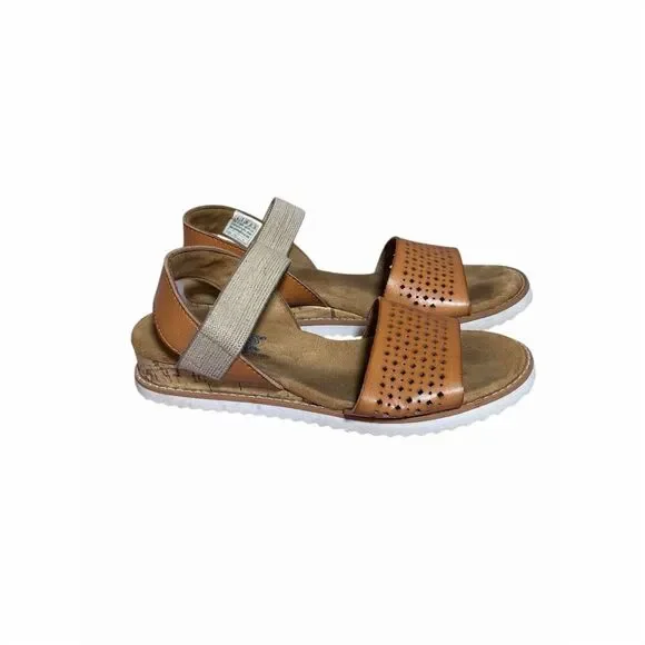 Skechers BOBS Women's Desert Kiss Sandals Brown Size 6 Slingback - Picture 3 of 9